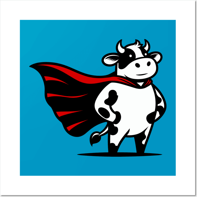 Superhero Cow Wall Art by KayBee Gift Shop